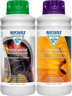 Nikwax Tech Wash & TX Direct Twin Pack 1 Litre
