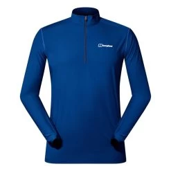 Berghaus Men's 24/7 Long Sleeve Half Zip Baselayer 15 Berghaus Men's 24/7 Long Sleeve Half Zip Baselayer -Outdoor Clothing Store 24 7 blue front