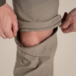 Craghoppers Men's NosiLife Pro Convertible III Trousers Pebble 12 Craghoppers Men's NosiLife Pro Convertible III Trousers Pebble -Outdoor Clothing Store 8 10Men sNosiLifeProConvertibleTrouserIIIPebbleZipOff