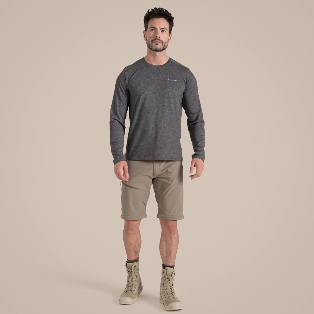 Craghoppers Men's NosiLife Pro Convertible III Trousers Pebble 7 Craghoppers Men's NosiLife Pro Convertible III Trousers Pebble - Image 7