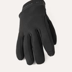 Sealskinz Acle Water Resistant Single Layer Glove -Outdoor Clothing Store Acle Water Repellent Nano Fleece Glove Black 3