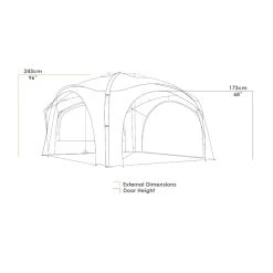 Aerobase 3 Inflatable Air Shelter -Outdoor Clothing Store Aerobase3InflatableAirShelterSpecs