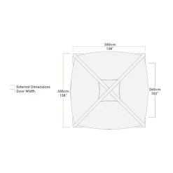 Aerobase 3 Inflatable Air Shelter -Outdoor Clothing Store Aerobase3InflatableAirShelterTopDetailsSpecs