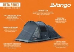 Vango Beta 550XL Tent 15 Vango Beta 550XL Tent -Outdoor Clothing Store Beta 550XL Details