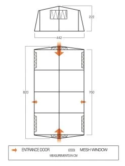 Bungalow Mess Tent 5 20 Bungalow Mess Tent 5 -Outdoor Clothing Store BungalowMessTent5SPecs2