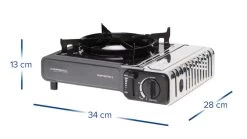 Campingaz Camp Bistro 3 Stove -Outdoor Clothing Store Camp Bistro3GasStoveMeasurements