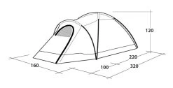 Outwell Cloud 2 Tent -Outdoor Clothing Store Cloud 2 Specs