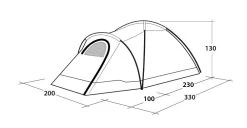 Outwell Cloud 3 Tent -Outdoor Clothing Store Cloud 3 Specs