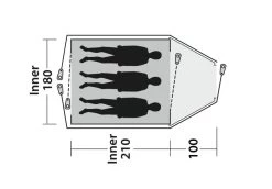 Outwell Cloud 3 Tent -Outdoor Clothing Store Cloud 3 Specs 2