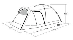 Outwell Cloud 5 Plus Tent -Outdoor Clothing Store Cloud 5 Plus Specs