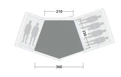 Outwell Cozy Carpet Colorado 6 Air -Outdoor Clothing Store Cozy Carpet Hartford 6 Air Specs