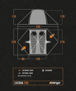 Vango Exedra 200 -Outdoor Clothing Store Exedra 200 Specs