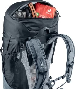 Deuter Futura Air Trek 50 + 10 Rucksack 14 Deuter Futura Air Trek 50 + 10 Rucksack -Outdoor Clothing Store Futura Air Trek 50 Black Back Top Open