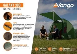 Vango Galaxy 300 Tent 10 Vango Galaxy 300 Tent -Outdoor Clothing Store Galaxy 300 Internal Features