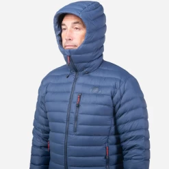 Mountain Equipment Men's Earthrise Hooded Jacket -Outdoor Clothing Store ME 006399 Earthrise Hooded Jacket ME 01751 Dusk Hood Angle 7148
