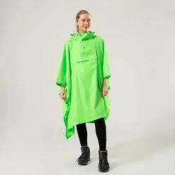 Mac In A Sac Unisex Poncho -Outdoor Clothing Store MIAS PONCHO NEON GREEN