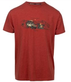 TRESPASS Men's Horton T-Shirt -Outdoor Clothing Store Men sHortonT ShirtBurntSiennaFront