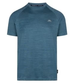 TRESPASS Men's Active Leecana T-Shirt 8 TRESPASS Men's Active Leecana T-Shirt -Outdoor Clothing Store Men s Active Leecana T Shirt Bondi Blue Front