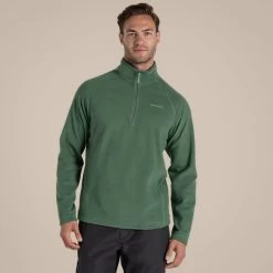 Craghoppers Men's Corey VI Half Zip Fleece -Outdoor Clothing Store Men s Corey VI Half Zip Fleece Mangrove Green Front