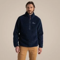 Craghoppers Men's Tatton II Half Zip Fleece 16 Craghoppers Men's Tatton II Half Zip Fleece -Outdoor Clothing Store Men s Tatton Half Zip Fleece Blue Navy Nep