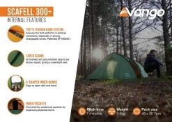 Vango Scafell 300 Plus Tent -Outdoor Clothing Store ScafellInternalFeatures