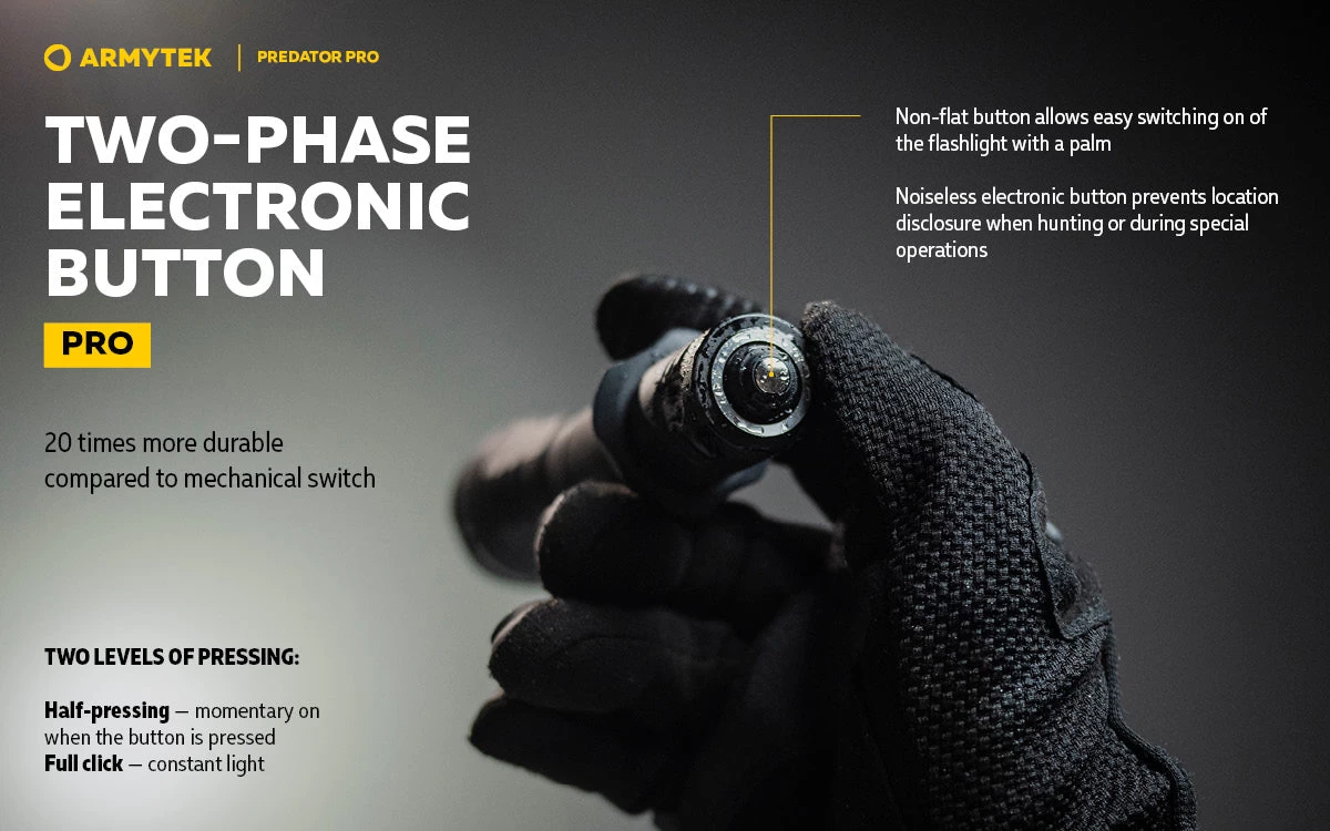 Predator Pro Magnet USB (Warm Light) Tactical Flashlight 5 Predator Pro Magnet USB (Warm Light) Tactical Flashlight - Image 5