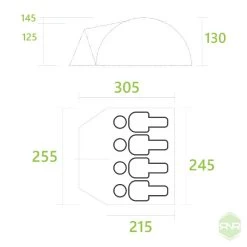 Achill 400 Pro Camping Tent 5 Achill 400 Pro Camping Tent -Outdoor Clothing Store TENT MEASURMENTS 03 5ab8c483 bcba 4803 8fe0 16a32b3f82be