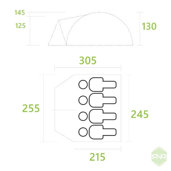 Achill 400 Pro Camping Tent 3 Achill 400 Pro Camping Tent - Image 3
