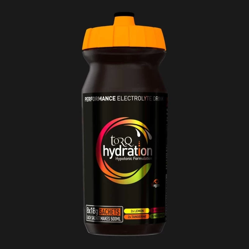 TORQ Hydration 500ml Bottle X 8 Sachets 1 TORQ Hydration 500ml Bottle X 8 Sachets