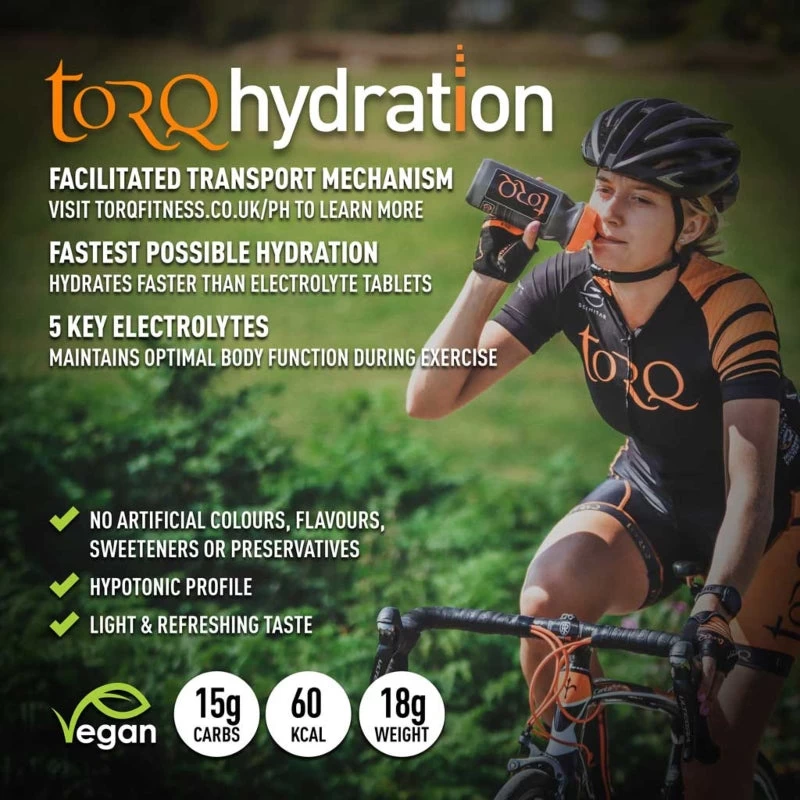 TORQ Hydration 500ml Bottle X 8 Sachets 3 TORQ Hydration 500ml Bottle X 8 Sachets - Image 3