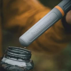LIFESYSTEMS Water Purification Bottle 1L 19 LIFESYSTEMS Water Purification Bottle 1L -Outdoor Clothing Store WaterFilterPurifierBottleLogoCloseUp