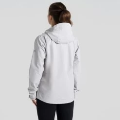 Craghoppers Women's Ossus Waterproof Jacket -Outdoor Clothing Store Women sOssusWaterproofJacket LightGreyback