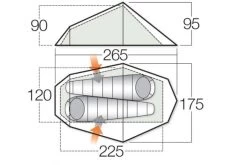 Vango Banshee 200 Tent -Outdoor Clothing Store banshee 200 tent floor plan 1