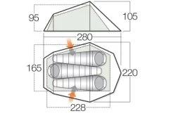 Vango Banshee 300 Tent -Outdoor Clothing Store banshee 300 floor 1