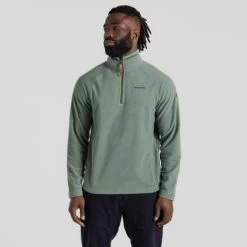 Craghoppers Men's Corey VI Half Zip Fleece -Outdoor Clothing Store cOREYGREEN1