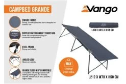 Vango Campbed Grande 15 Vango Campbed Grande -Outdoor Clothing Store campbed grande 1