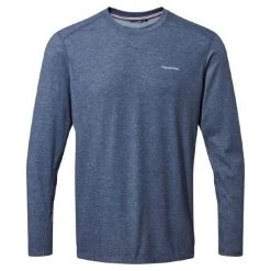 Craghoppers Men's NosiLife Talen Long Sleeve Tee 7 Craghoppers Men's NosiLife Talen Long Sleeve Tee -Outdoor Clothing Store cmt92811csoftnavymarl01