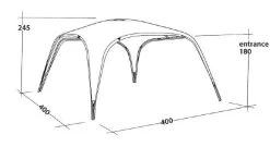 Outwell Event Lounge XL Shelter -Outdoor Clothing Store event lounge xl layout 1
