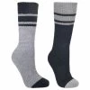 TRESPASS Men's Hitched 2pk Anti Blister Sock