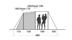 Easy Camp Huntsville 500 Tent -Outdoor Clothing Store huntsville 500 layout standing use