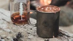 Robens Titanium Mug -Outdoor Clothing Store in use 1