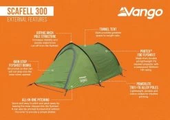 Vango Scafell 300 Tent -Outdoor Clothing Store scafell30025features