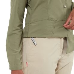 Craghoppers Women's NosiLife Adventure Long Sleeve Shirt 11 Craghoppers Women's NosiLife Adventure Long Sleeve Shirt -Outdoor Clothing Store soft moss dry loop