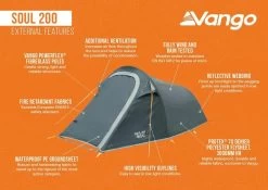 Vango Soul 200 Tent 10 Vango Soul 200 Tent -Outdoor Clothing Store soul 200 25 ext features