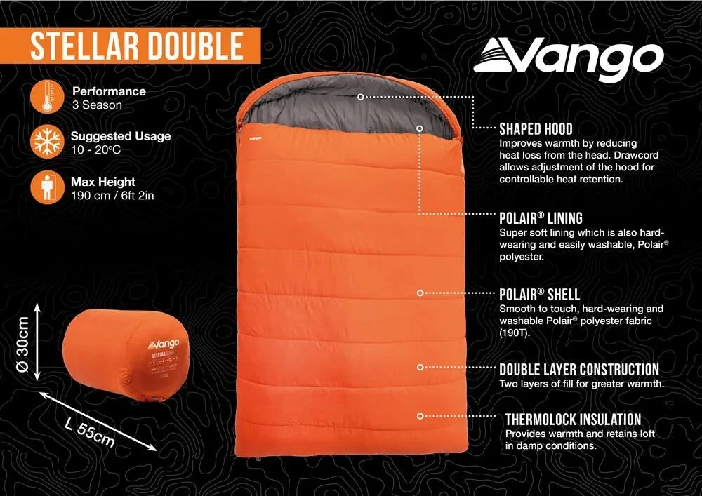 Vango Stellar Double Sleeping Bag 2 Vango Stellar Double Sleeping Bag - Image 2