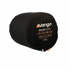 Vango Stellar Grande Sleeping Bag -Outdoor Clothing Store stellargrandeblkpacked