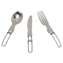 3 Piece Stainless Steel Folding Cutlery Set